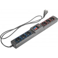 Listwa Zasilająca Natec Extreme Media SP6 Dual 1.5m Czarna 6 Gniazd