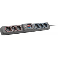 Listwa Zasilająca Natec Extreme Media SP6 Dual 5m Czarna 6 Gniazd