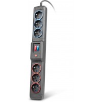 Listwa Zasilająca Natec Extreme Media SP6 Dual 5m Czarna 6 Gniazd