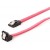 Kabel Sata Data III 6Gb/s 50cm Kątowe Dół / Prosto Czerwony Metalowe Zatrzaski Gembird