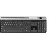 Klawiatura Natec Swordfish Slim Multimedialna Black USB