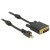 Kabel Displayport Mini M V1.2 Ze Śrubą-> DVI(24+1) M 3m 4k Active Czarny Delock