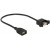 Kabel 2x USB 2.0 Typ A 25cm Żeński Delock Black