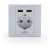 Gniazdko Podtynkowe 230V Pojedyncze + 2x USB 2.1a Schucko Gembird