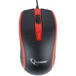 Mysz Gembird Mus-104-R Optyczna Red USB