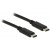 Kabel USB Type-C(M)-USB Type-C(M) 2.0 1m Black Delock