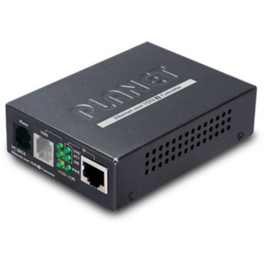 Konwerter Mediów Planet Vc-201a Vdsl2 100Mb/s 1x Rj45 1x 1x Vdsl2/Rj11 1x Phone-17a