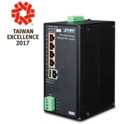 Switch Planet Bsp-360 4-Port POE+ 1000base-T Zasilanie Energią Odnawialną Przemysłowy Zarządzalny