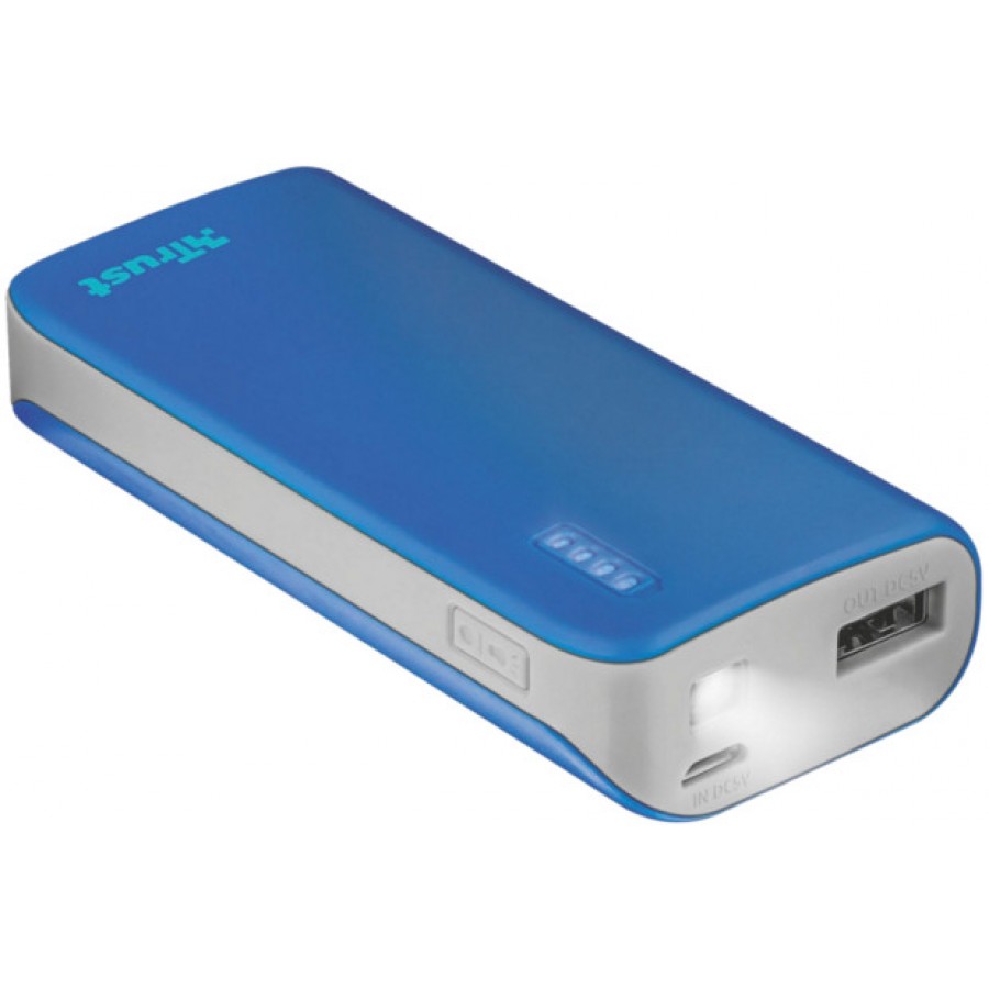 Power Bank Trust Primo Niebieski 4400mAh