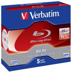 BD-RE Verbatim 25GB X2 5 Jewel Case