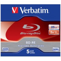BD-RE Verbatim 25GB X2 5 Jewel Case
