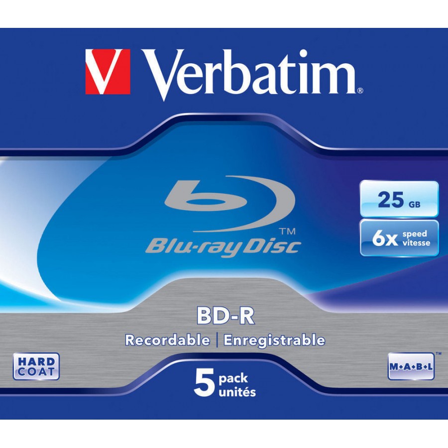 BD-R Verbatim 25GB X6 5 Jewel Case