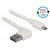 Kabel USB Micro Am-Bm 2.0 0.5m Biały Kątowy Lewo/Prawo USB-A Dual Easy-USB Delock