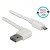 Kabel USB Micro(M)->USB-A(M) 2.0 5m Kątowy Lewo/Prawo Dual Easy-USB Biały Delock