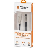 Kabel USB Micro Am-Mbm5p 2.0 Czarny 1m Extreme Media