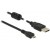 Kabel USB Micro Am-Bm 2.0 2m +FERRYT Czarny Delock