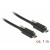 Kabel USB Type-C(M)-Type-C(M) 1m Ze Śrubą Czarny Delock