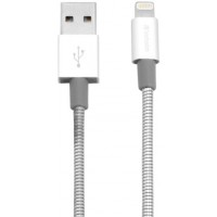 Kabel Lightning(M)->USB-A(M) 1m Srebrny Verbatim