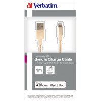 Kabel Lightning(M)->USB-A(M) 1m Złoty Verbatim