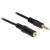 Przedłużacz Audio Minijack 3.5mm M/F 3 Pin 1m Czarny Delock