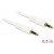 Kabel Audio Minijack 3.5mm M/M 4Pin 0.5m Biały Delock
