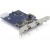 Karta PCI Express->Firewire 2x1394a 6pin Żeńskie Delock