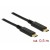 Kabel USB-C(M)->USB-C(M) 3.1 Gen 2 0.5m 10Gbps E-Marker Czarny Delock