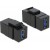 Moduł Keystone Gniazdo USB 3.0 A(F)->USB A(F) Do Puszki Montażowej Delock