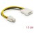 Kabel Zasilający Wewnętrzny CPU P4 4pin(M)->Molex 4pin(M) 15cm Delock
