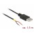 Raspberry Kabel USB-A(M) 2.0->2x Luźne Przewody VCC/GND 150cm Delock