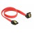 Kabel Sata Data III (6Gb/s) F/F 30cm Z Zatrzaskami Metalowymi Czerwony