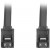 Kabel SATA Data III (6Gb/s) F/F 30cm Z Zatrzaskami Metalowymi Czarny Lanberg