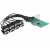 Karta PCI Express Card->8x Serial RS-432 921K Delock