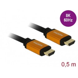 Kabel HDMI M/M V2.1 0.5m 8k 60hz Czarny Delock