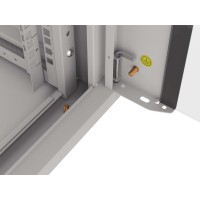 Szafa Instalacyjna Rack Wisząca 19" 4u 570x450 Szybki Montaż Szara Lanberg Flat Pack