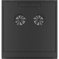 Szafa Instalacyjna Rack Wisząca 19" 4u 570x600 Szybki Montaż Czarna Lanberg Flat Pack