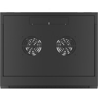 Szafa Instalacyjna Rack Wisząca 19" 6u 570x450 Szybki Montaż Czarna Lanberg Flat Pack