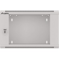 Szafa Instalacyjna Rack Wisząca 19" 6u 570x450 Szybki Montaż Szara Lanberg Flat Pack