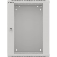 Szafa Instalacyjna Rack Wisząca 19" 15u 570x600 Szybki Montaż Szara Lanberg Flat Pack