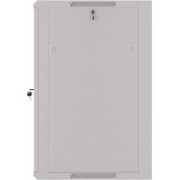 Szafa Instalacyjna Rack Wisząca 19" 18u 570x600 Szybki Montaż Szara Lanberg Flat Pack