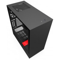 Obudowa Nzxt H510i Midi Tower Z Oknem Bez Zasilacza Czarno-Czerwona