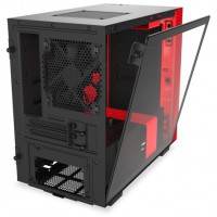 Obudowa Nzxt H210 Mini-ITX Tower Z Oknem Bez Zasilacza Czarno-Czerwona