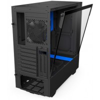 Obudowa Nzxt H500i Midi Tower Z Oknem Bez Zasilacza Czarno-Niebieska