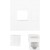 Gniazdo 45x45 RJ45 + Keystone Kat.6 UTP Białe Lanberg
