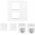 Gniazdo 45x45 2x RJ45 + Keystone Kat. 6 UTP Białe Lanberg