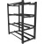 Regał Na Baterie Do UPS 830x454 2 Rzędy 4 Poziomy 8 Półek Czarny Lanberg Flat Pack