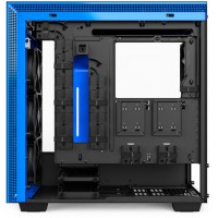 Obudowa Nzxt H700 Midi Tower Z Oknem Bez Zasilacza Czarno-Niebieska