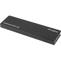 Splitter Video Lanberg HDMI->8x HDMI 4k Czarny +Zasilacz