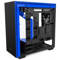 Obudowa NZXT H700i Midi Tower Z Oknem Bez Zasilacza Czarno-Niebieska
