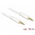 Kabel Audio Minijack 3.5mm M/M 4 Pin 10m Biały Dla Iphone Delock